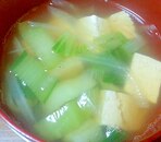 チンゲン菜の和風スープ